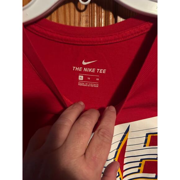 Nike men’s red the Nike tee swoosh size XL - Picture 2 of 3
